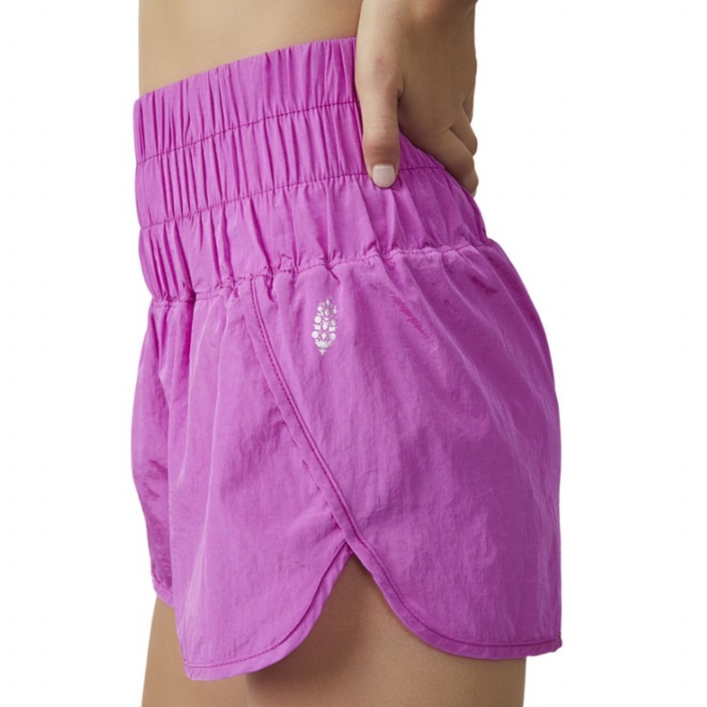 Free People movement shorts. Size small. Color: magenta disco.